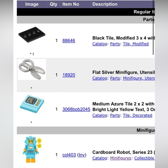 Lego Series 23 Cardboard Robot - Picture 5 of 7